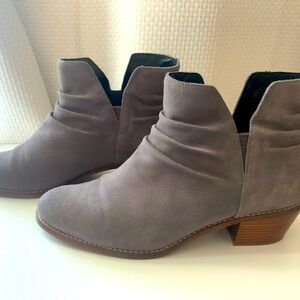 Cole Haan Gray Suede Ankle Boots